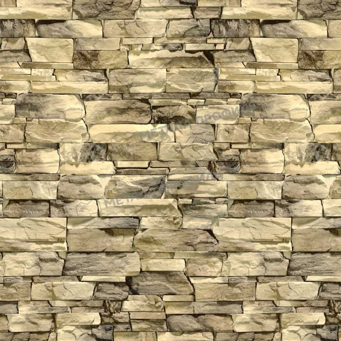 Металлический сайдинг Woodstock Металл-Профиль ECOSTEEL Песчаник 28х330